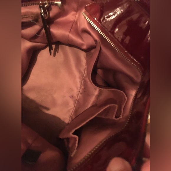 Coach Madison Glossy Leather Tote- Burgundy - Picture 3 of 6